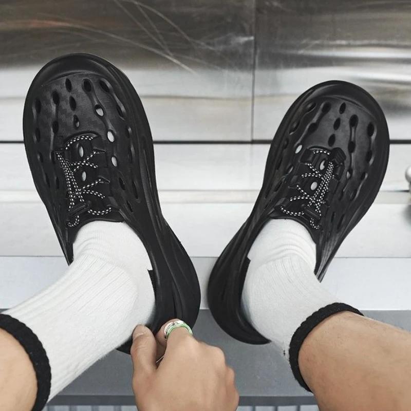 Fashion Soft Male Shoe Hole Shoes Beach Number 41 On Offer New Arrival Non-slip Summer Low Price Outdoor Luxury 2025 Eva H Men's Sandal