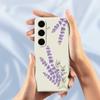 For Samsung Galaxy S25+ Case Lavender Pattern Printing Straight Edge TPU Phone Back Cover