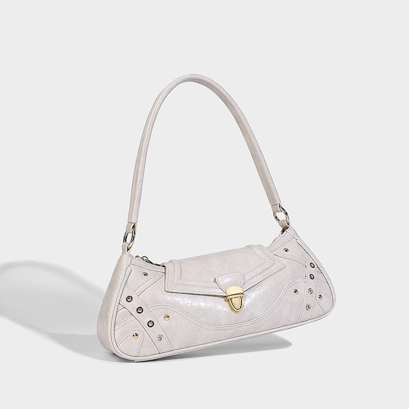 Textured Niche Underarm Bag for Women 2025 Spring New Trendy Fashion Baguette Bag Versatile Shoulder Crossbody Bag