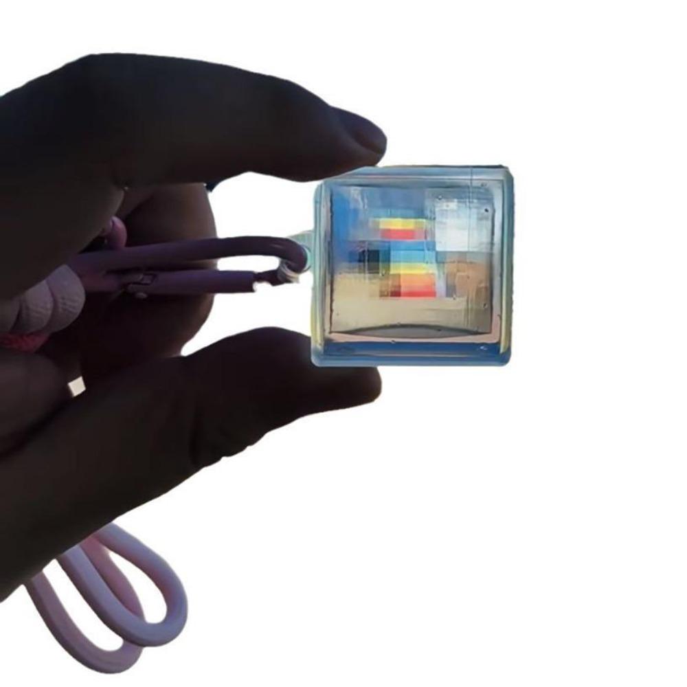 Photo Filter Pixel Photography Pendant Pixel Art Mosaic Lens Keyring Mosaics Keychains  Landscape