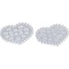 4 PCS DIY Craft Flower Polymer Clay Tools Mould Polymer Clay 3D Flower Mould Silicone Clay Bead Charms Nail Art