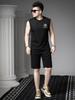 European Style Trendy Outerwear Vest Men's Tank Top 2025 Summer New Printed Round Neck Sweatshirt Sleeveless T-Shirt for Men