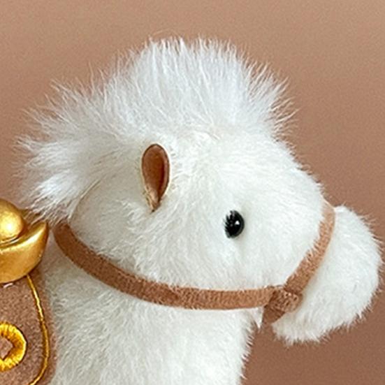 Lucky Ingot Horse Keychain Plush Pony Toy Chinese Zodiac Year