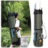Green fishing rod bag, durable folding fishing gear handbag, multi-functional large-capacity high-quality fishing rod box.