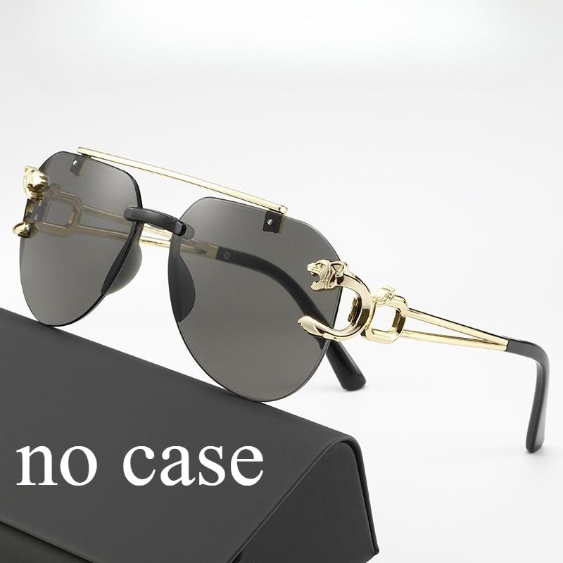 

Frameless Cut Edge Sunglasses Toad Shaped Glasses Gradient Sunglasses Large Frame Sunshade and UV Resistant Glasses