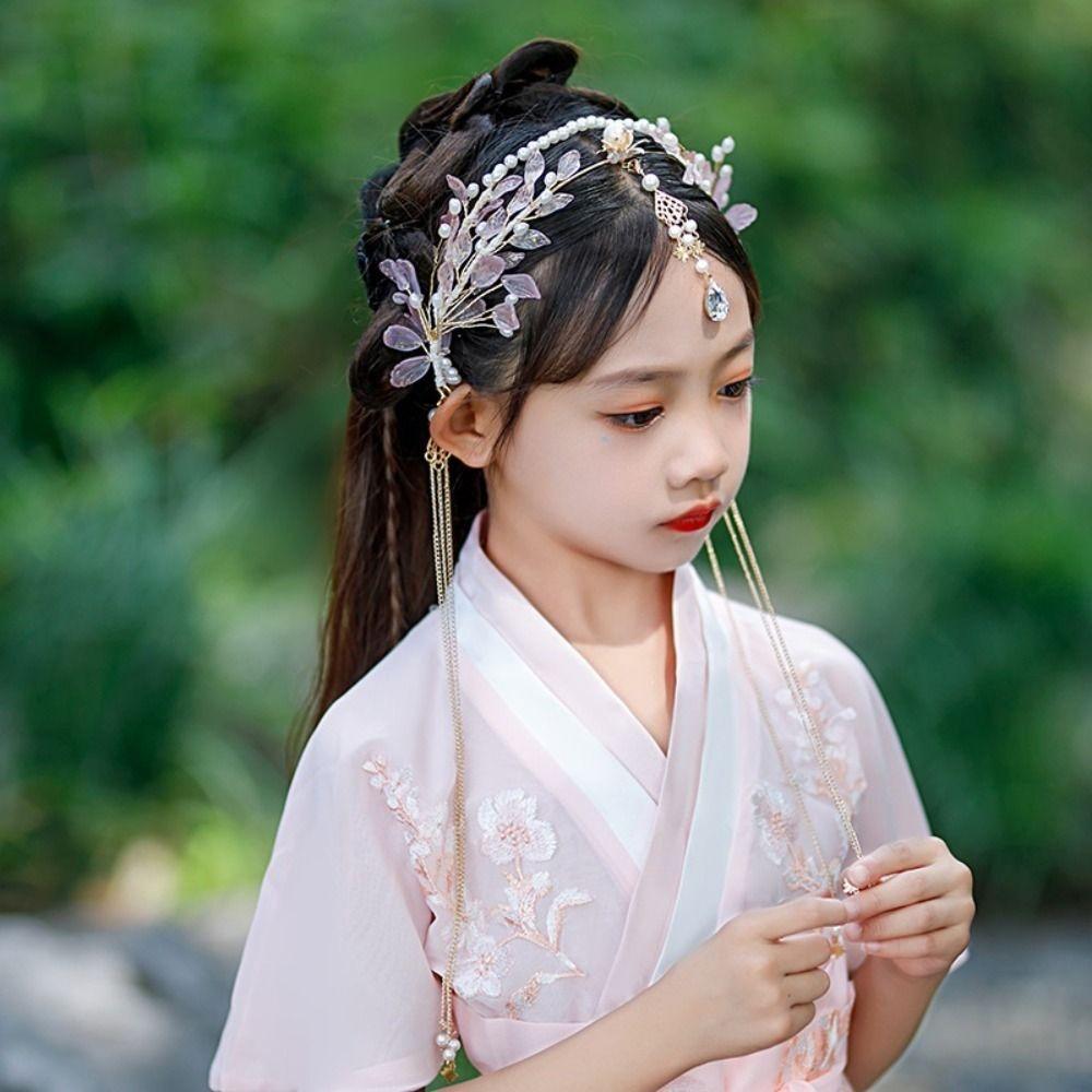Cosplay Props Temperament Princess Women Headwear Hanfu Headband Hair Accessories Wedding Headdress