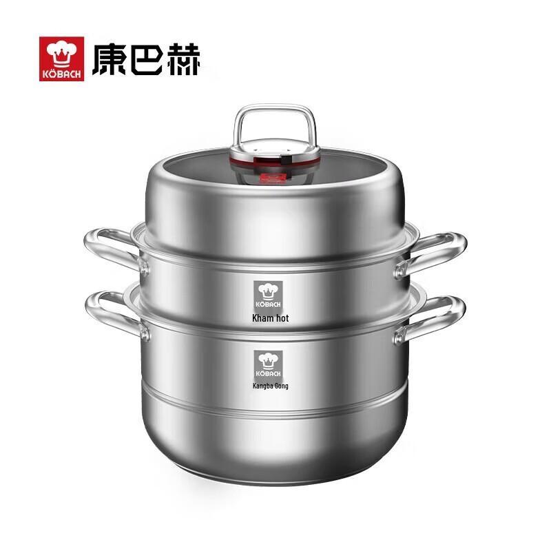 Kangbach 28cm 304SS Anti-Overflow Steamer