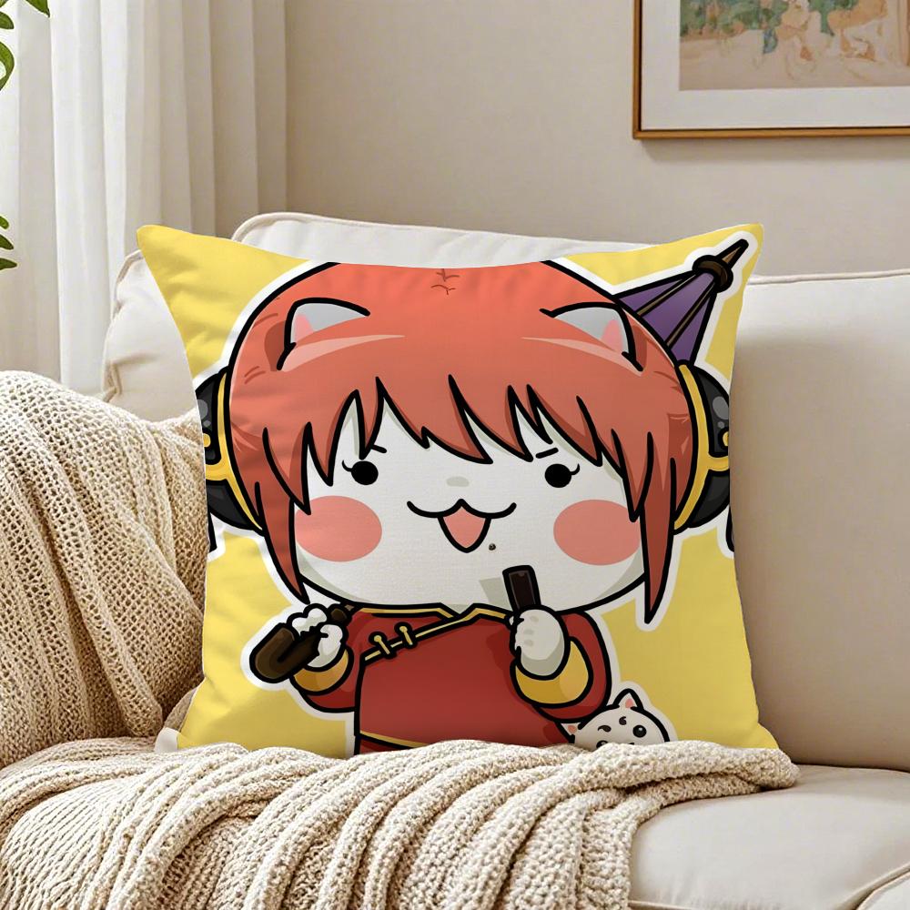 Anime Parody GGintama Cushion Cover Pillowcase Antidustmite living Room Sofa Decor Cushion Room