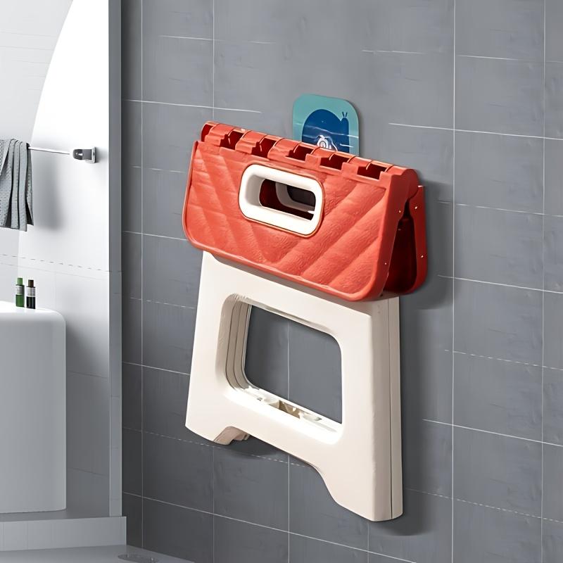 Taburet pliabil - Capacitate 300lb, Suport pentru picioare antiderapant, Înălțime portabilă 8,7in - Scară de casă eficientă pentru spațiu pentru dormitor, baie, bucătărie și living