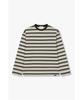STUDIO TOMBOY [Men] Striped Long Sleeve T-Shirt _Black_91M6322811
