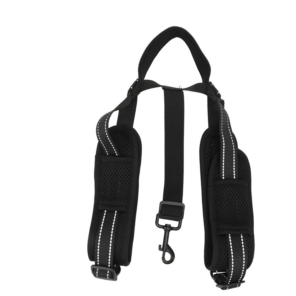 Dog Lift Harness for Back Legs Assist Pet Walking Adjustable Night Reflective Dog Rear Leg Support Harness Black S