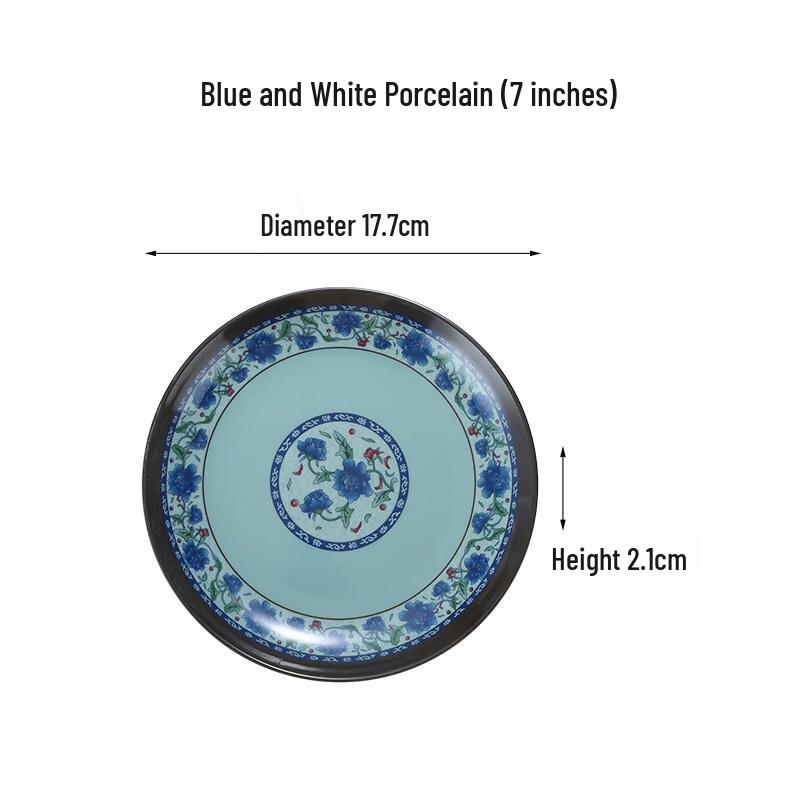 Chinese Style Melamine Dinner Plates