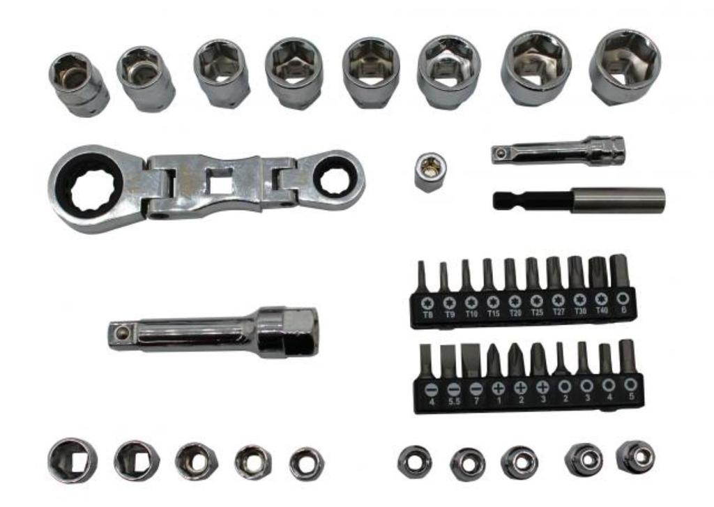 JTC AUTO Swivel Ratchet Socket Part JTC7353 TOOLS/43PCS Double-Ended Set, Number