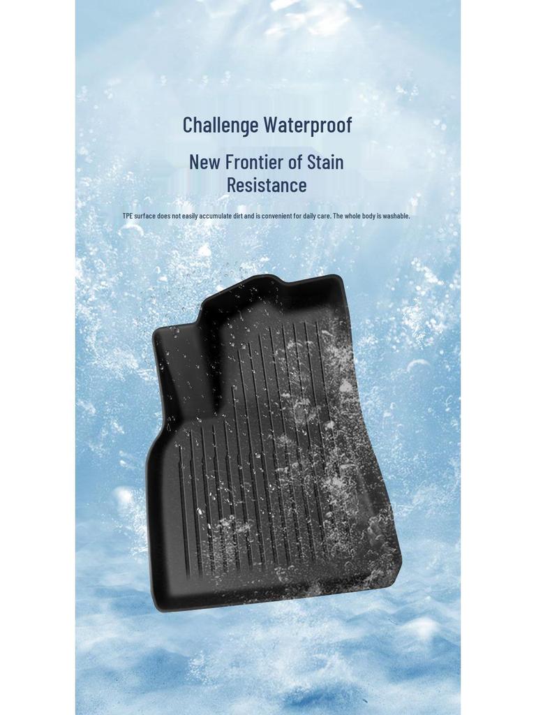 Suitable for Tesla Model Y/3: Premium TPE Floor Mats and Car Modification Accessories.