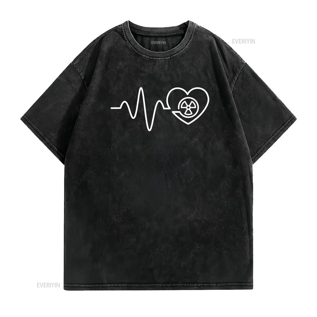 Radiology T Shirt Heartbeat Tech X Ray RadiologisT Rad Graduate vintage Washed designer clothes graphic Top For Everyday Wear