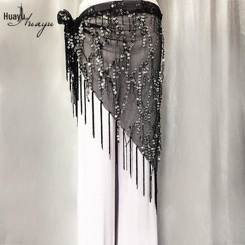 Belly Dance Sequin Tassel Waist & Hip Scarf Costume Belt