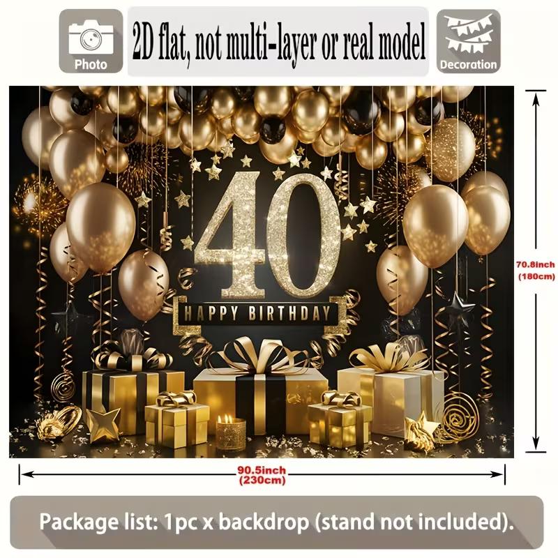 

2D Silver Glitter Diamond Happy Birthday Backdrop for Photoshoot 47.2x31.5inch/120*80cm
