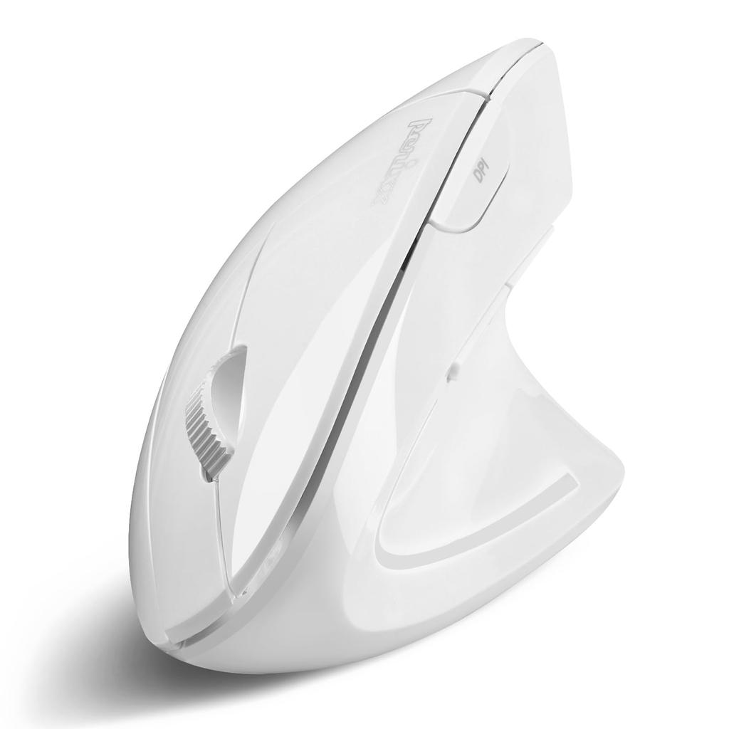 Perixx Ergonomic Mouse 3 Simultaneous Connection Bluetooth Wireless White PERIMICE-813W Multi-device 2.4G (Multi-device)