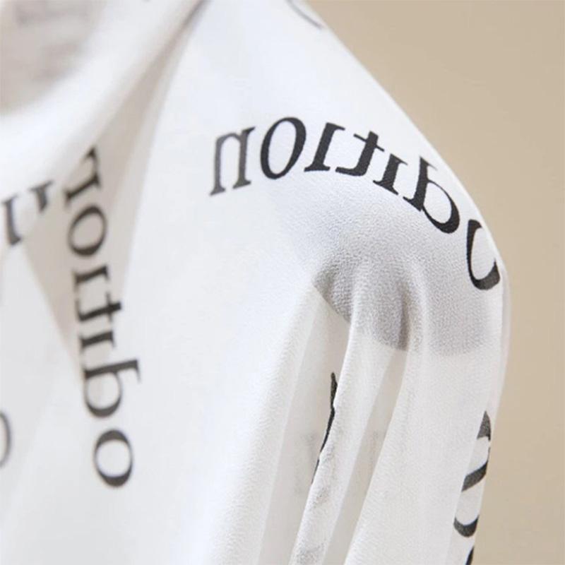 Chiffon Sun Protection Clothing Women's Loose Summer Solid Color Letters Wild Thin Coat Long-sleeved Air-conditioning Cardigan