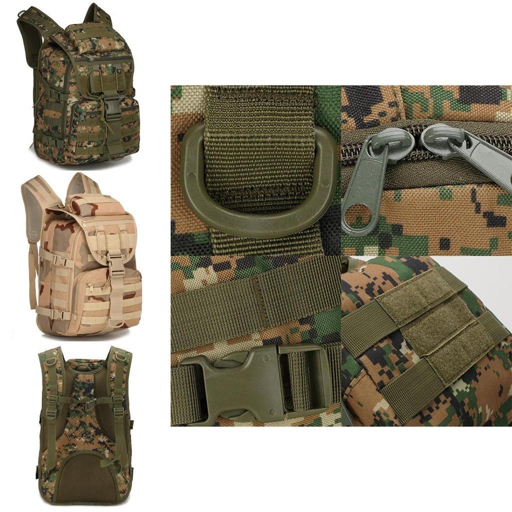 Durable 40l Outdoor Military Tactical Backpack With Adjustable Straps And Waist Protector