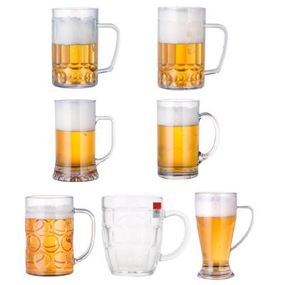 Bicchiere da Birra in Acrilico Antirottura, Tazze da Bevuta, Bicchieri per Succhi, per Latte, Coppa da Champagne