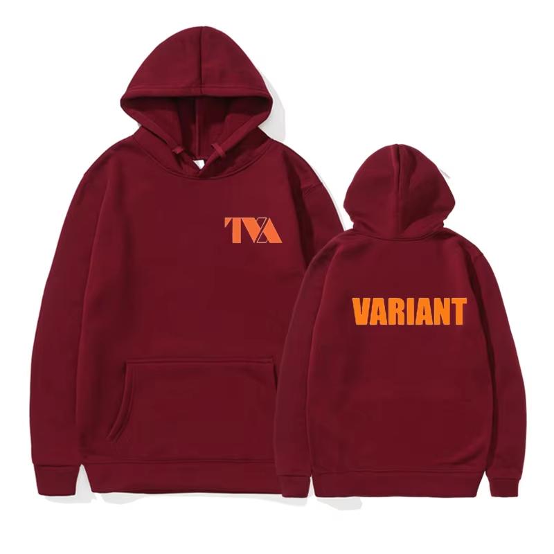 Spring and Autumn Fashion New LOKI TVA Variant Letter Letter Printed Streetwear Unisex Hoodie Unix Warm Casual Sportswear