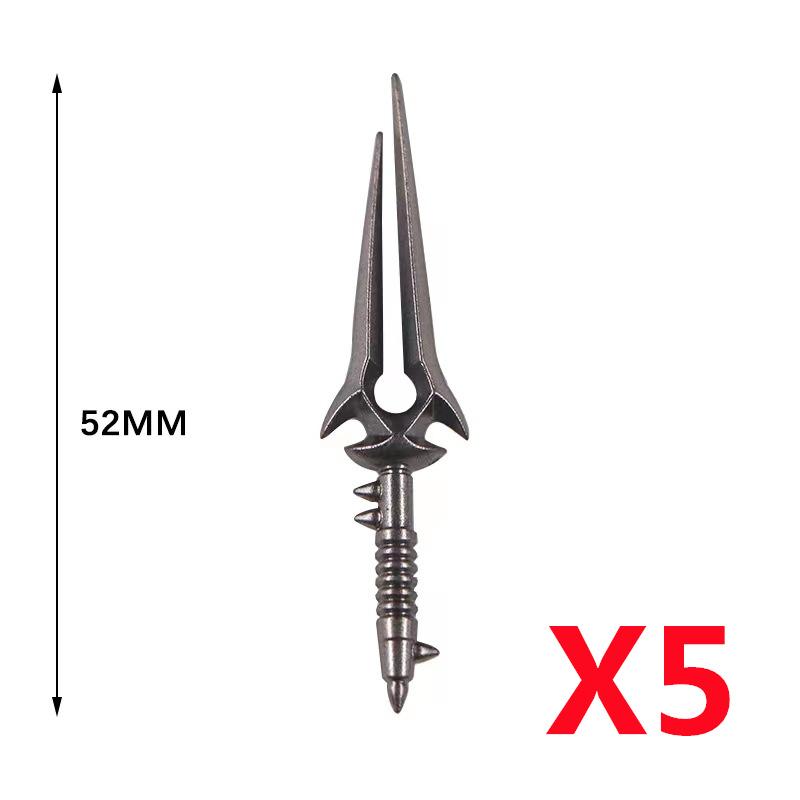 MOC Medieval Military Anime Figures Weapons Building Blocks Toys Soldiers Shield Sword Bow Trident Ax Gun Hammer DIY Gifts K027