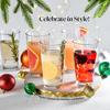 Drinking Glasses Set of 4 Highball Glass Cups 17 Oz by Home Essentials Water Colins Cooler Beverage Glassware. For the Bar Beer