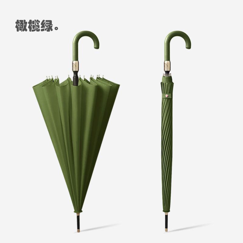 Mido 16 Bone Water Blooming Umbrella Female Long Handle Double Sunny Umbrella Large Automatic Windproof Umbrella for Male and Female Students