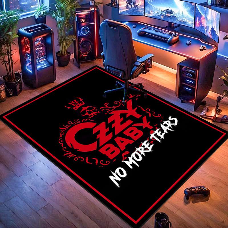 Prince of Darkness Themed carpet, suitable for living room, bedroom, game room, computer room and home décor.