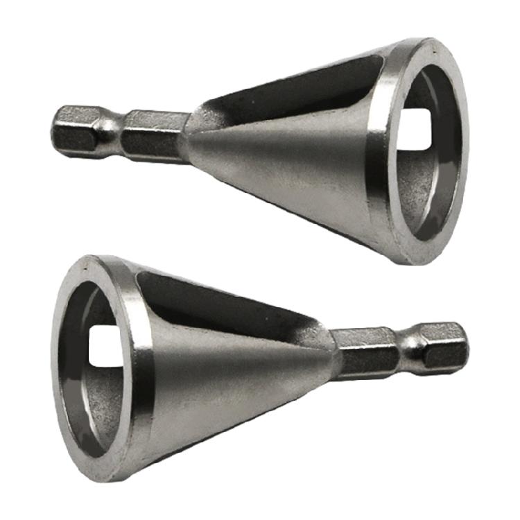 2Pcs Deburring External Chamfering Tool External Drill Steel Burr Removal Bit Quickly Repair Damaged Bolt Screw