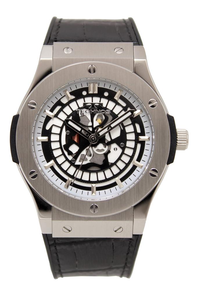 Skeleton Watch T6B55SB Black [Technos] Men's