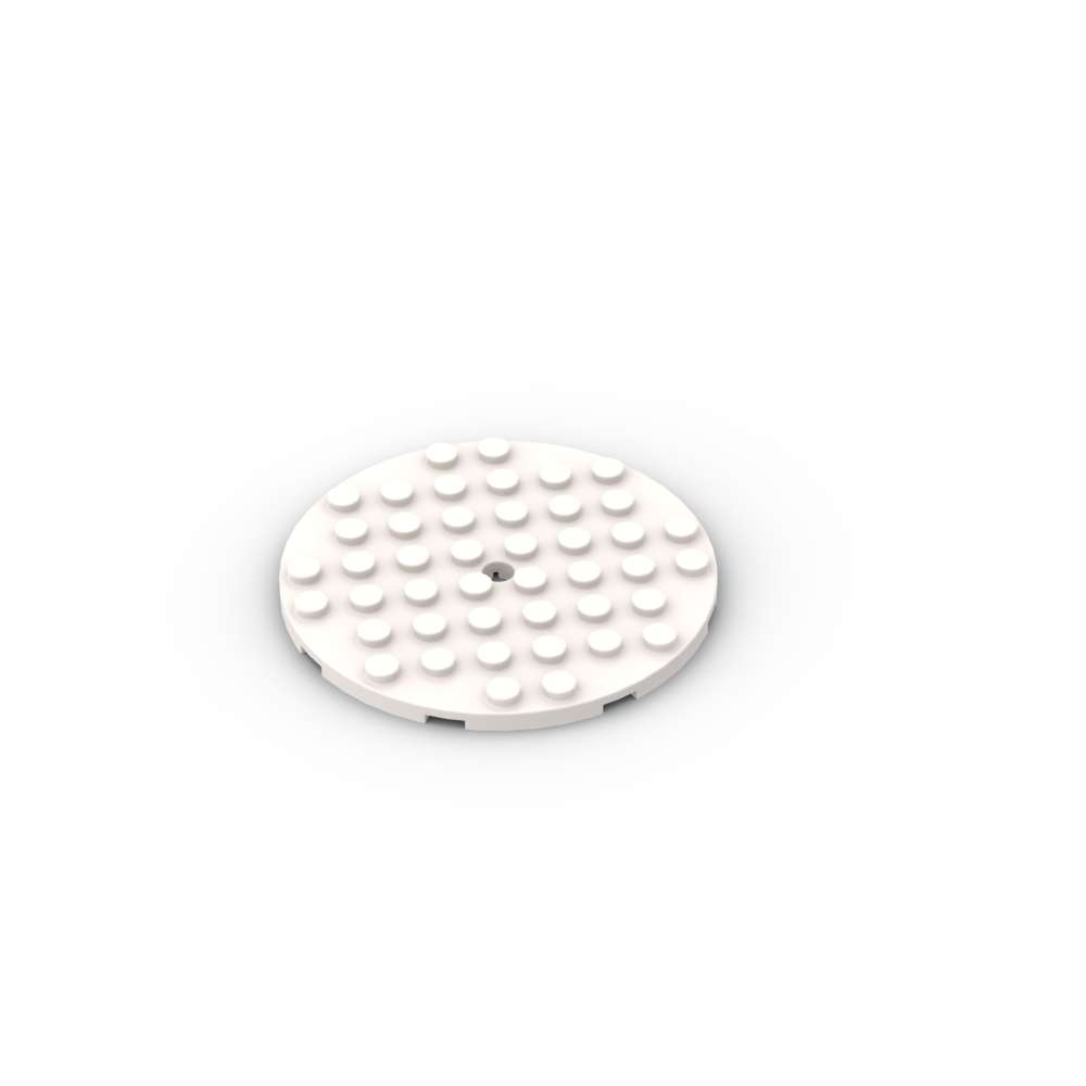 

MOC 1PCS 74611 Round 8x8 Featuring Hole Board Construction Blocks Collection Plate Instructive Bricks Particle Playthings Children Birth Date Kid