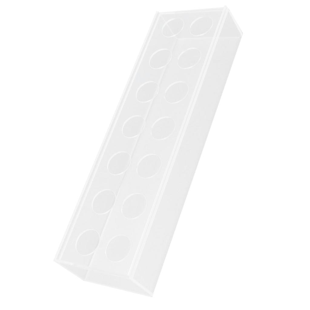 Vază acrilică transparentă, dreptunghiulară, elegantă, pentru piesa centrală, vază de flori pentru decorul casei, nuntă, petrecere, 14