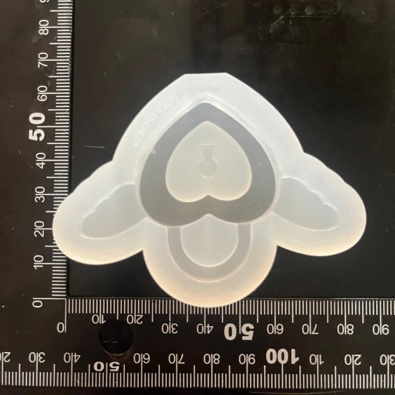 Quicksand Keychain Resin Molds Bear Rabbit Shaker Silicone Mold Unique Jewelry Making DIY Keychain Necklace Pendant Mold