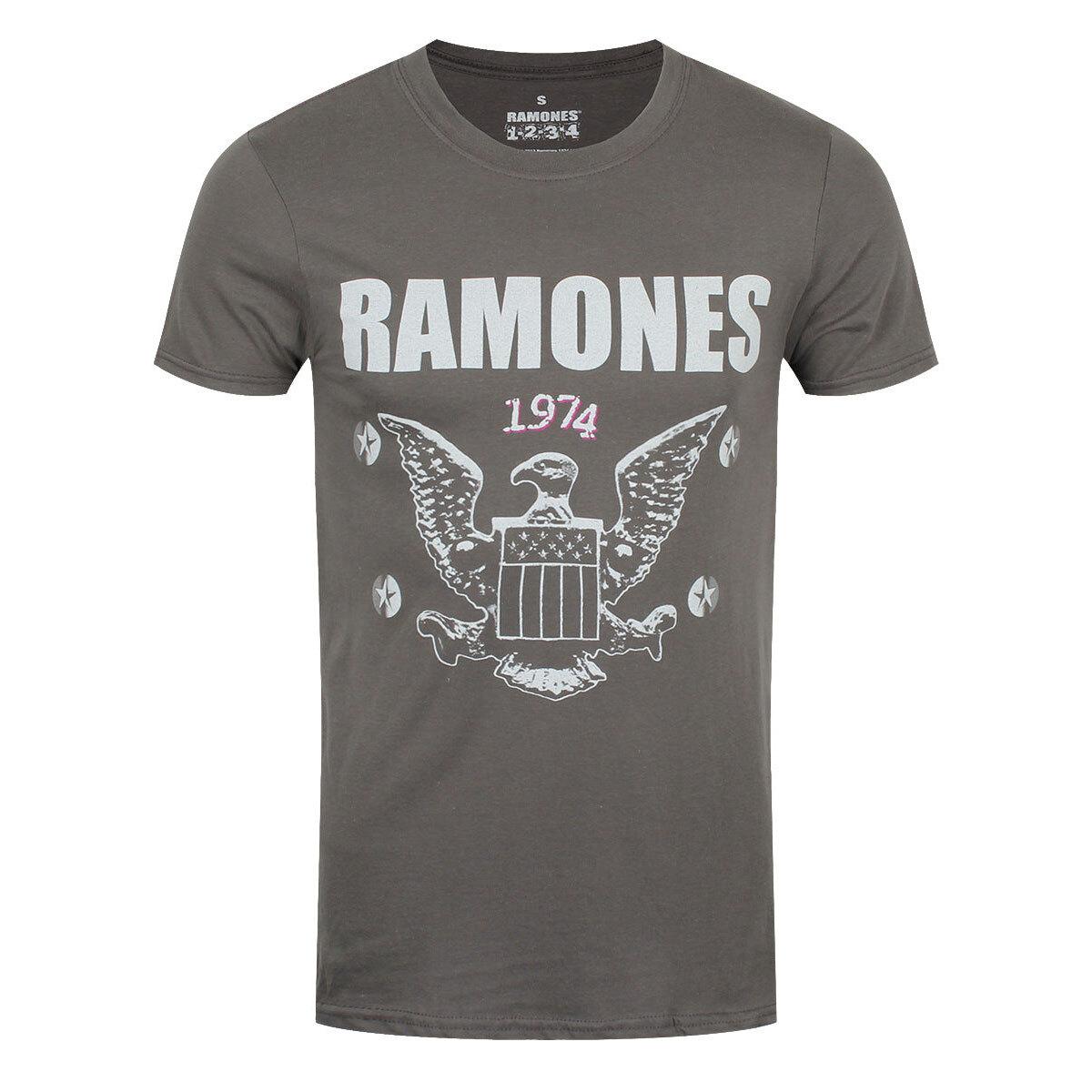 

Футболка Ramones 1974 Орел Гурт Офіційна Сіра Нова M