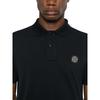 STONE ISLAND Logo Knopf Kurzarm Polohemd Herren Polohemden Blau K1S1522002-SCS0017-V0020