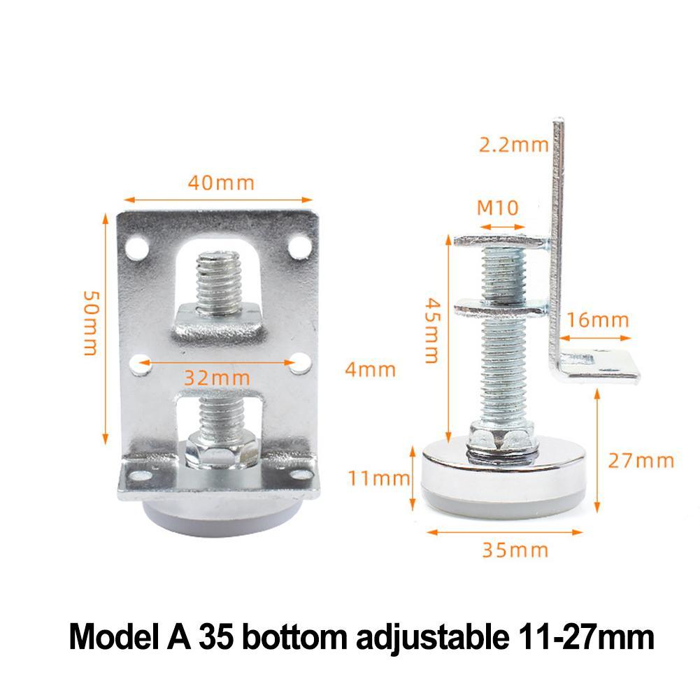 1 Pc Furniture Leveling Feet Heavy Duty Height Adjuster Adjustable Screws Foot Pad Height Enhancement Support For Cabinet Table