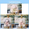 Plush Bunny Doll With Bow For Wedding Party Decor And Bag Ornament