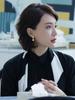 Ice Type Hetian Jade Gold Stud Earrings - Vintage Niche Design for Women, 2025