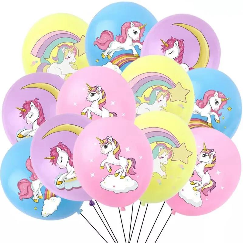 

20pcs Pink Unicorn Latex Balloon Unicorn Theme Birth Date Celebration Decoration Children Girls Infant Shower Celebration Supplies Wedding Ballons 12INCH