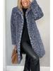 2024 Winter Women's Fashion Leopard Print Faux Fur Coat