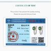 BAMOER Platinum Plated Green Cubic Zirconia 925 Silver Hoop Earrings, Elegant Solitaire Round Huggie Fashion Earrings