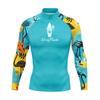UPF50 Herren Langarm Rash Guard Schnelltrocknend Surferanzug UV-Schutz Schnorcheln Schwimmen