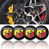 4pcs 56mm Car Wheel Hub Center Cover Logo Sticker For Abarth FIAT Punto 500 Tipo Stilo Palio Bravo Doblo Panda Ducato