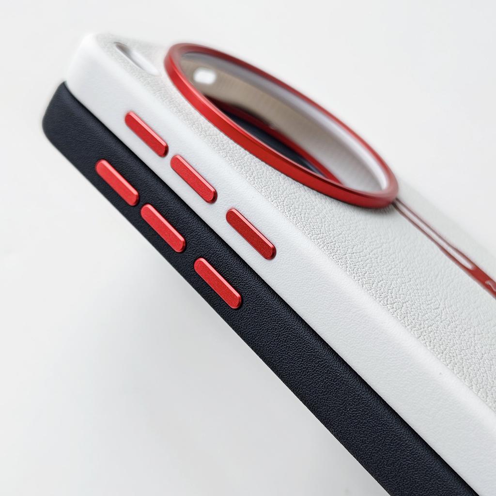 Per Custodia Vivo X300 X200 Ultra X300 Pro Pelle PU Amichevole per la Pelle Tasti a Colori a Contrasto Cornice Obiettivo Retro Protettivo Custodia Morbida