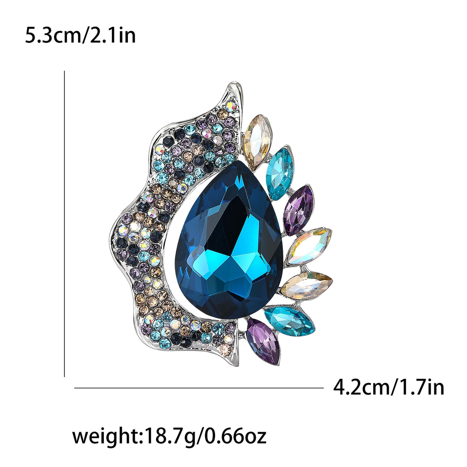 

Модный тренд сплав горный хрусталь стеклянная брошь темперамент креативное пальто кардиган костюм брошь аксессуары булавка