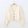 Kurze Stil High-taille Schlank Kunststoff Pullover Frauen 2021 Frühjahr Neue einreiher Strickjacke Twist Kleine Jacke