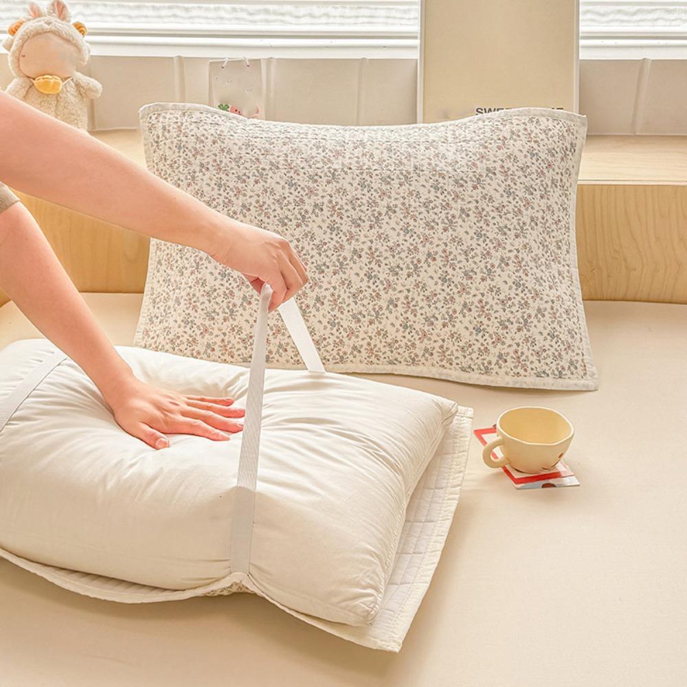 Cartoon Printing Pillow Cover Double-Layer Pillow Insert Protector Cute Cushion Cover Bed Room