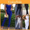 Women Ladies Elegant Clubwear V Neck Playsuit Bodycon Jumpsuit Perfect For Parties